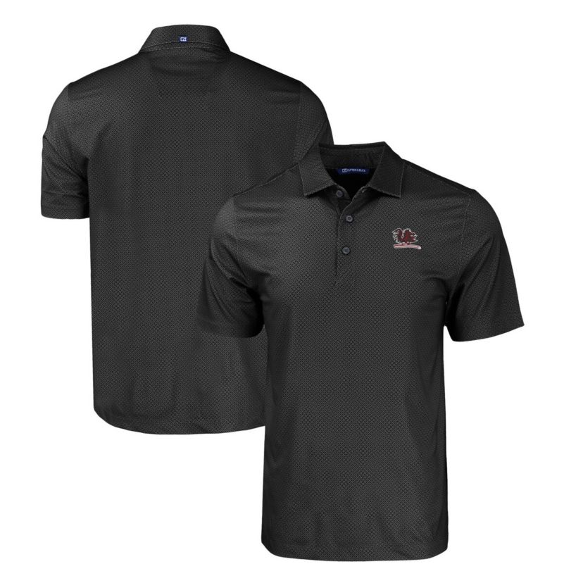 NCAA South Carolina Gamecocks Big & Tall Pike Eco Tonal Geo Print Stretch Recycled Polo
