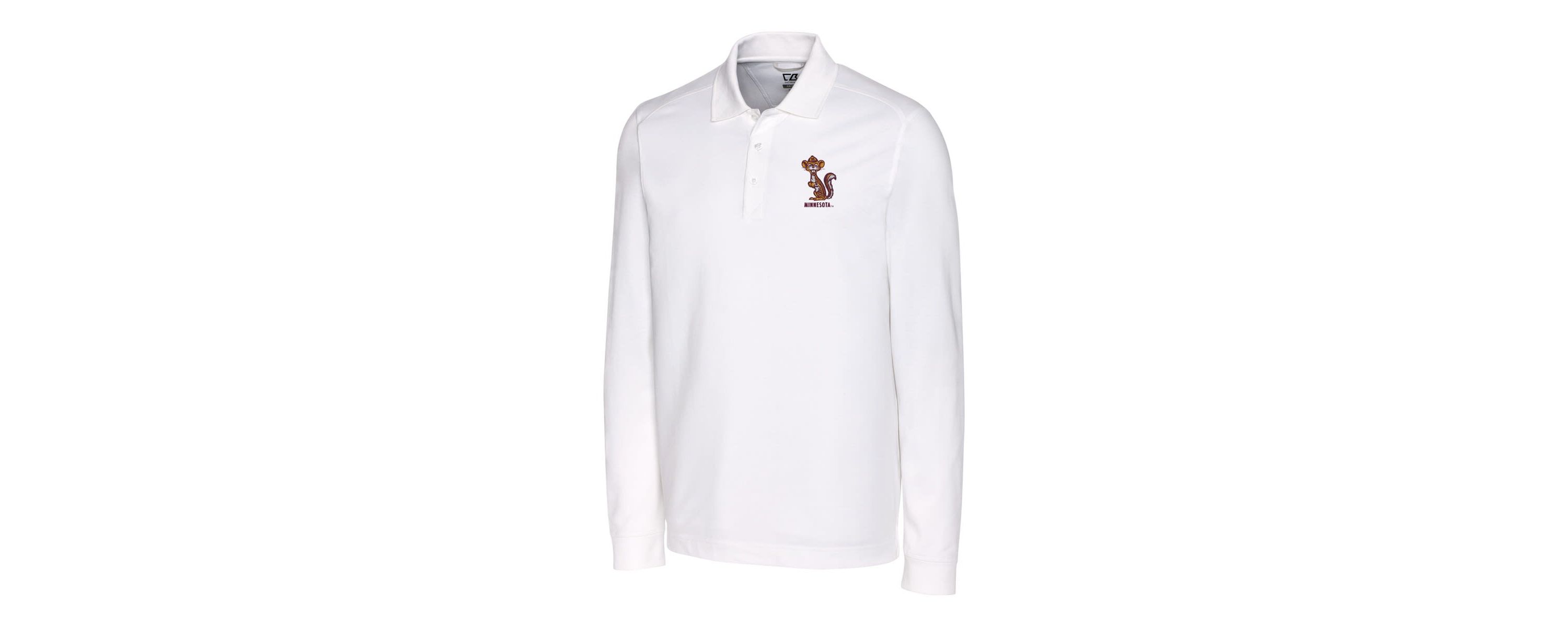NCAA Minnesota Golden Gophers Big & Tall Tri-Blend Pique Long Sleeve DryTec Polo