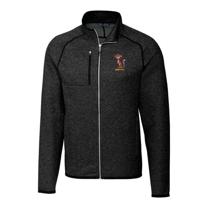NCAA Heather Minnesota Golden Gophers Big & Tall Mainsail Sweater-Knit Full-Zip Jacket