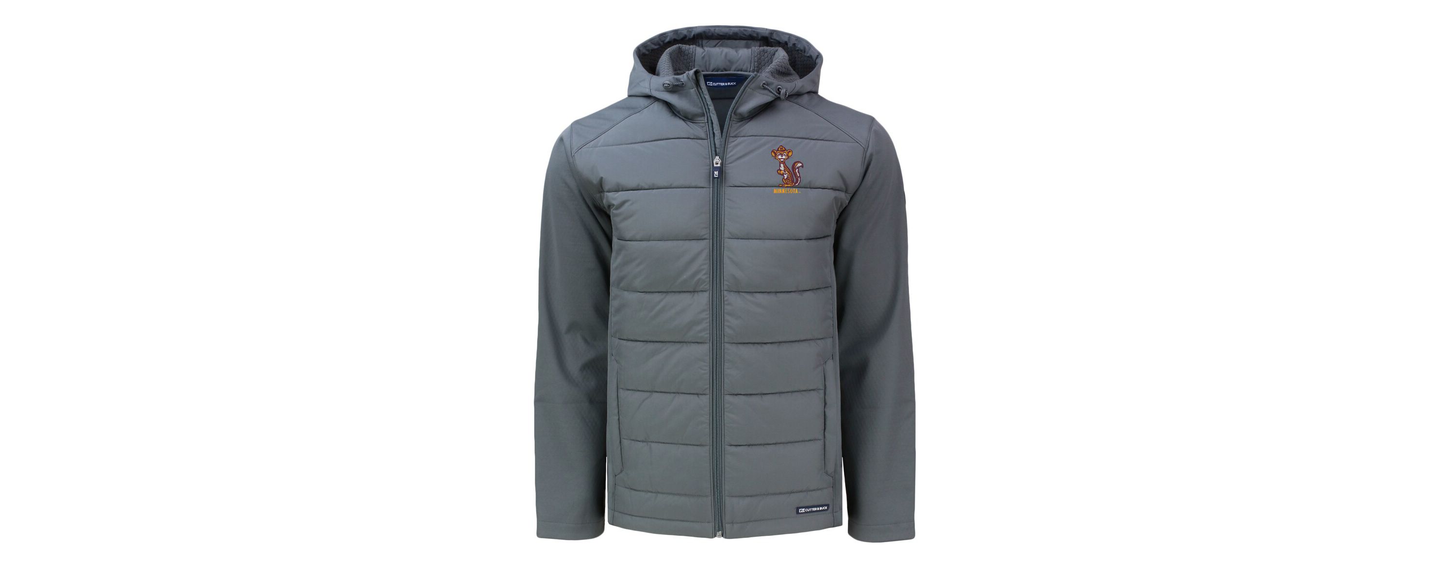 NCAA Minnesota Golden Gophers Big & Tall Evoke Hybrid Eco Softshell Recycled Full-Zip Hooded PrimaLoft Jacket