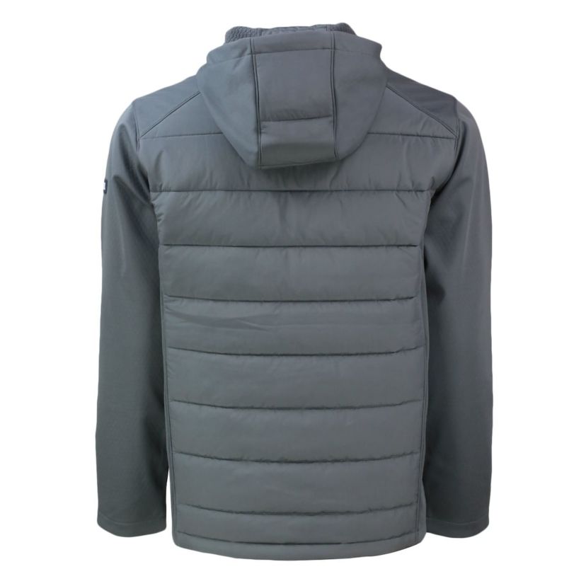 NCAA Montana State Bobcats Big & Tall Evoke Hybrid Eco Softshell Recycled Full-Zip Hooded PrimaLoft Jacket