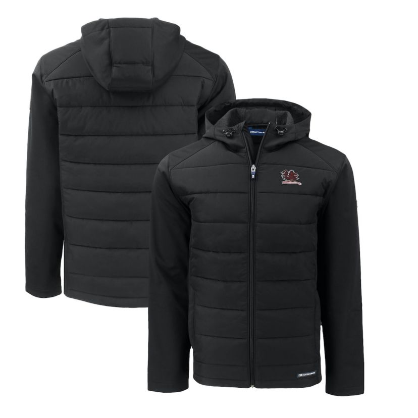 NCAA South Carolina Gamecocks Big & Tall Evoke Hybrid Eco Softshell Recycled Full-Zip Hooded PrimaLoft Jacket