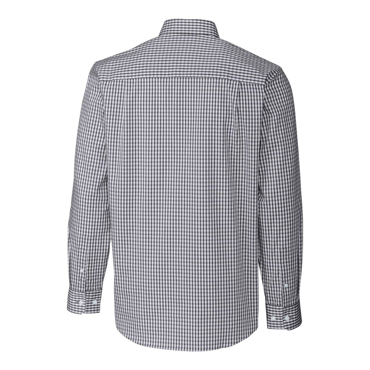 NCAA Kansas State Wildcats Easy Care Stretch Gingham Big & Tall Long Sleeve Button-Down Dress Shirt