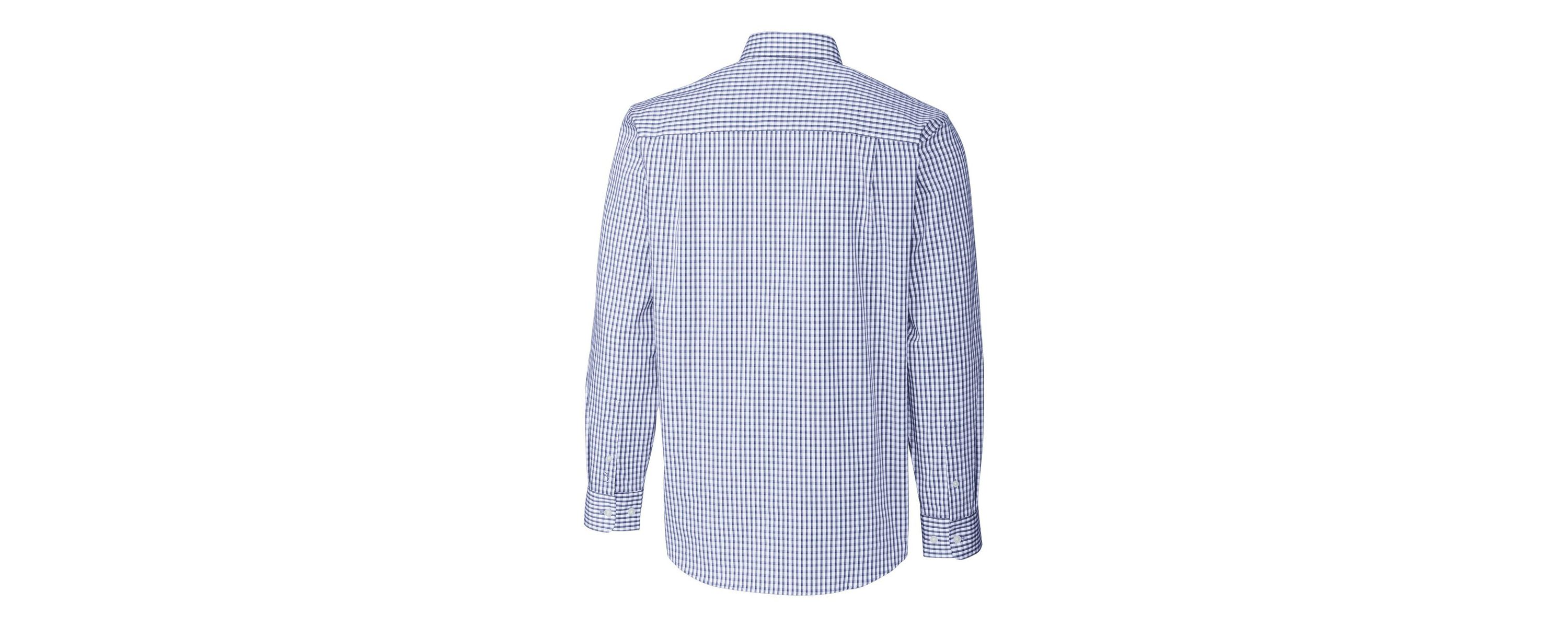 NCAA Montana State Bobcats Easy Care Stretch Gingham Big & Tall Long Sleeve Button-Down Dress Shirt