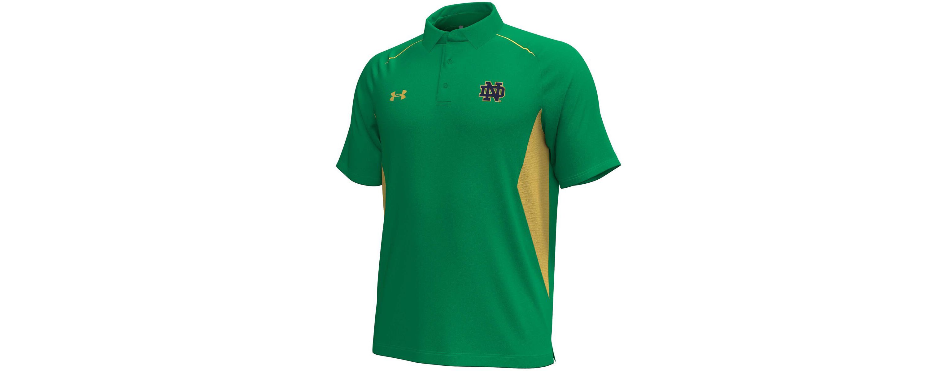 NCAA Under Armour Kelly Notre Dame Fighting Irish Title Performance Polo