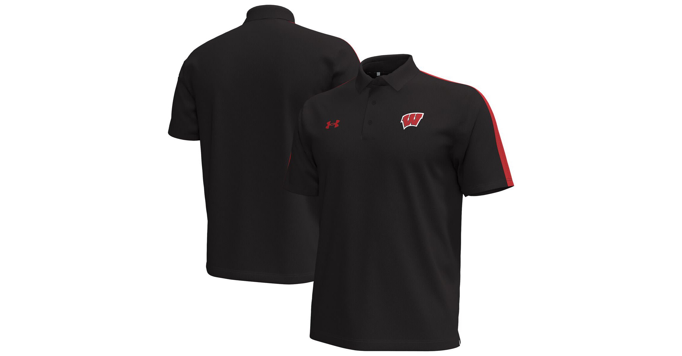 NCAA Under Armour Wisconsin Badgers Pinnacle Performance Polo