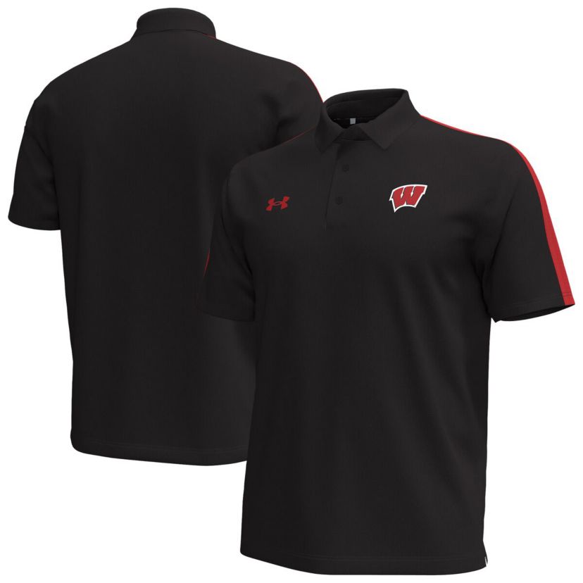 NCAA Under Armour Wisconsin Badgers Pinnacle Performance Polo