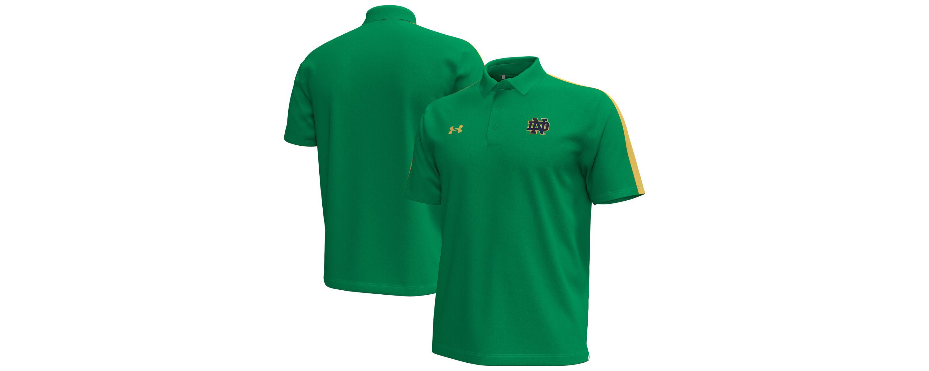 NCAA Under Armour Kelly Notre Dame Fighting Irish Pinnacle Performance Polo