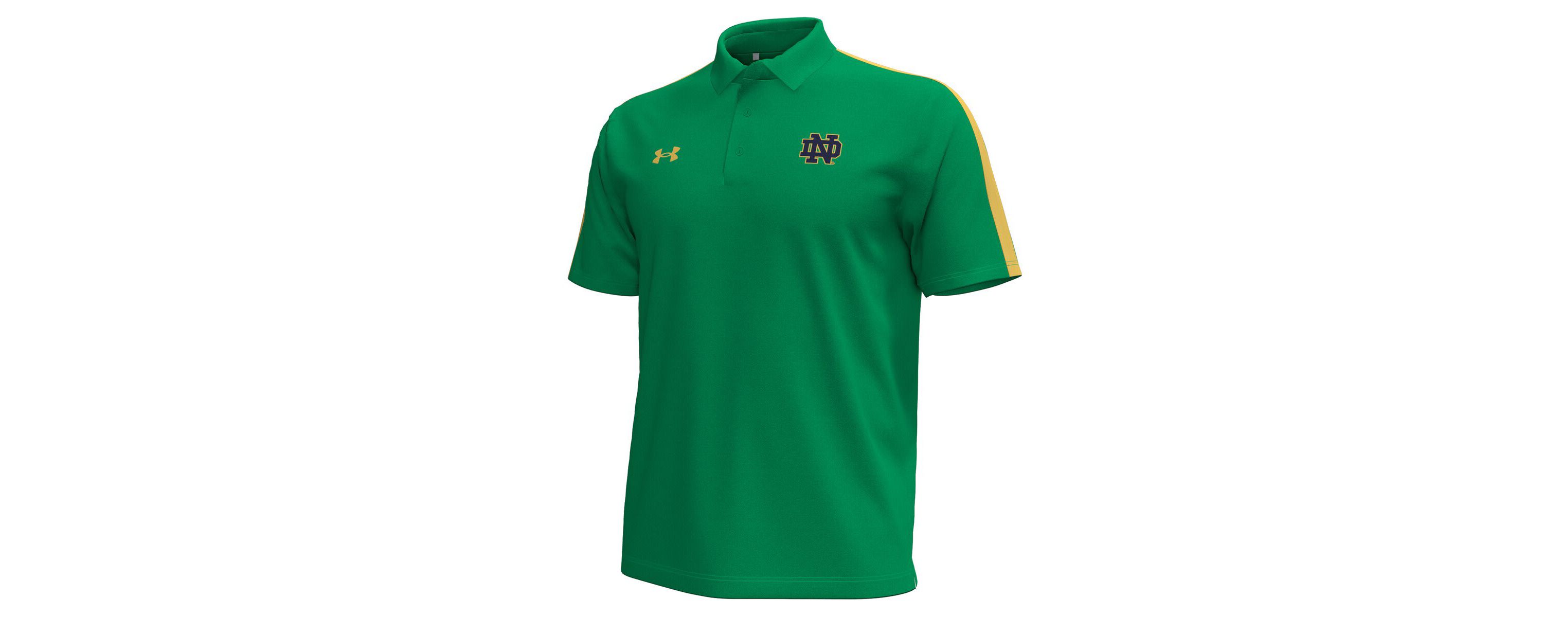 NCAA Under Armour Kelly Notre Dame Fighting Irish Pinnacle Performance Polo
