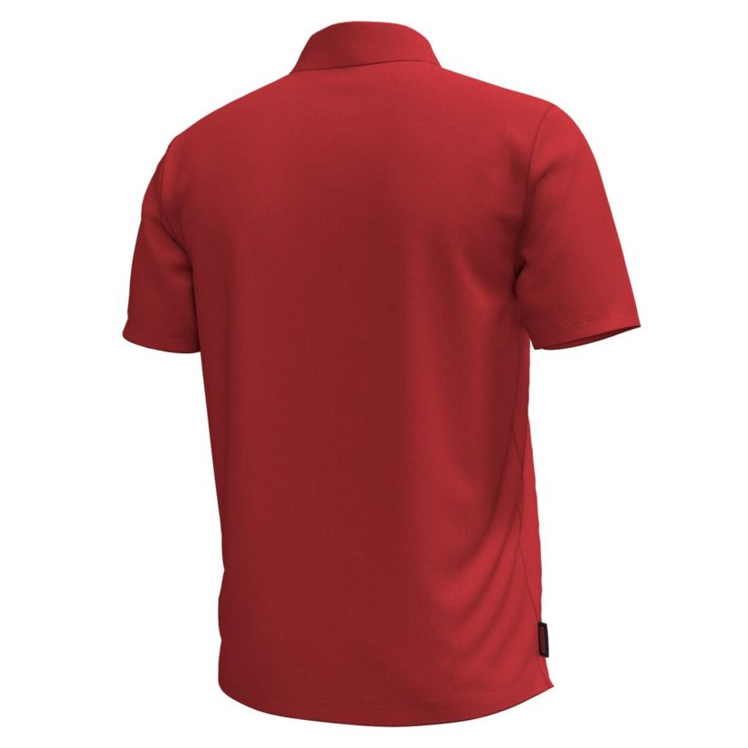 NCAA Under Armour Wisconsin Badgers Playoff Chest Stripe Performance Polo