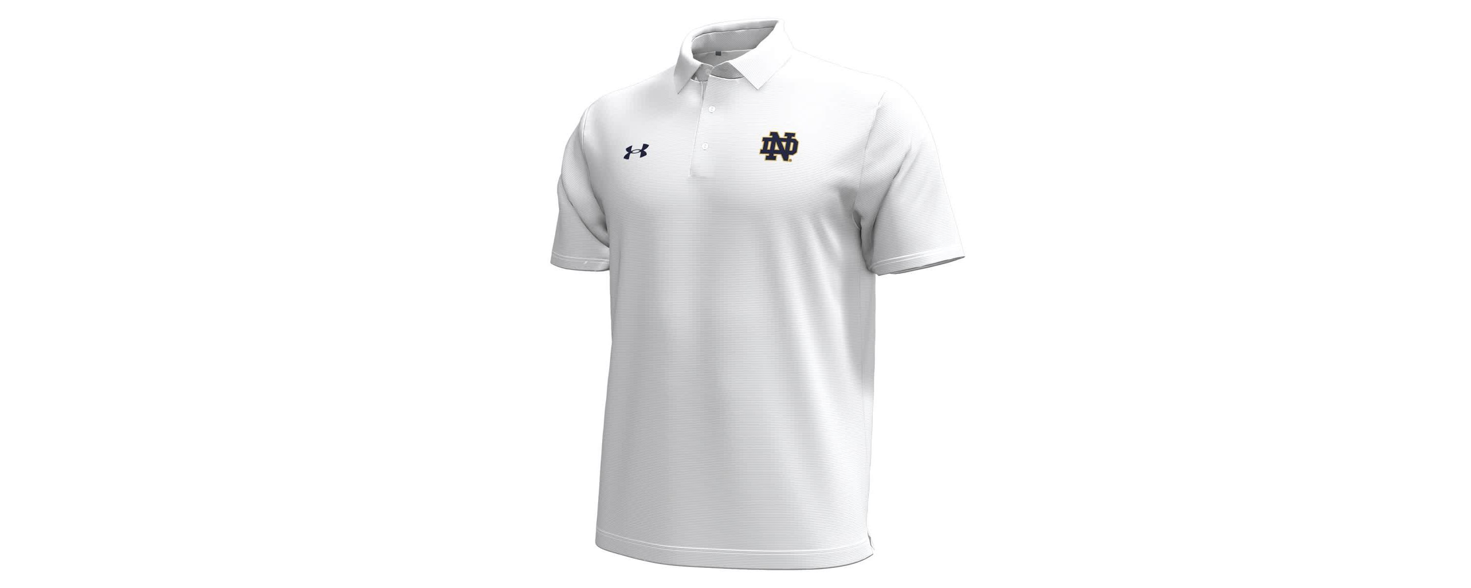NCAA Under Armour Notre Dame Fighting Irish Playoff Chest Stripe Performance Polo