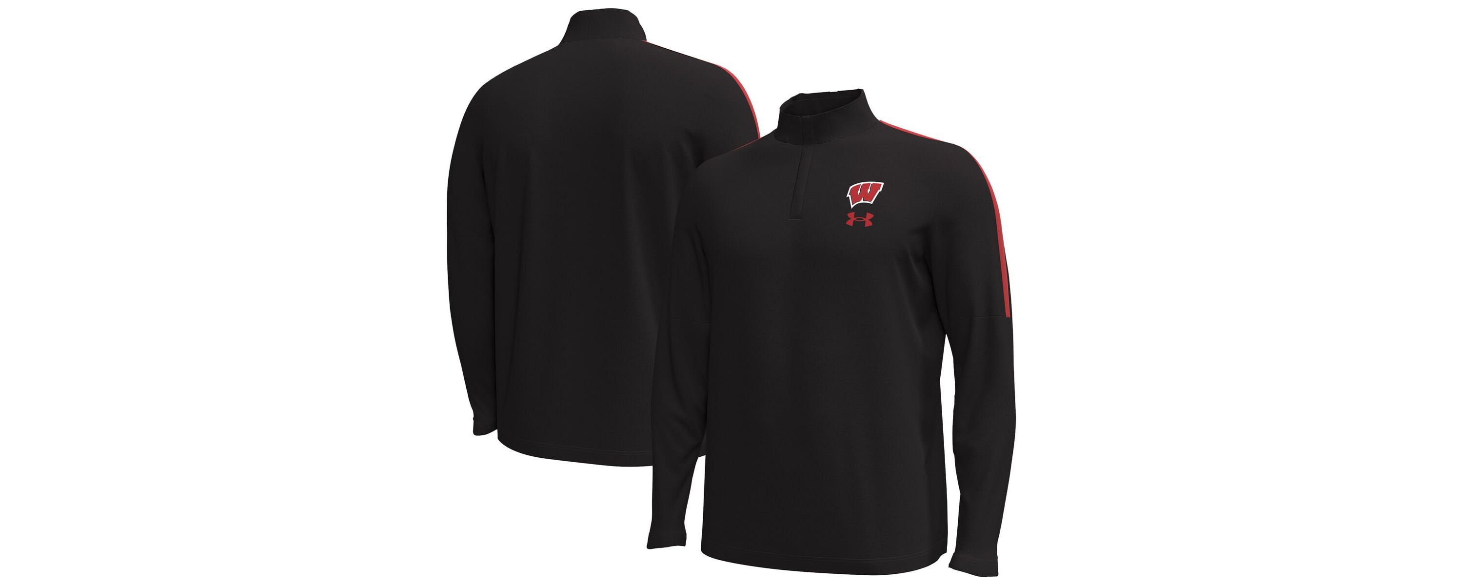 NCAA Under Armour Wisconsin Badgers Playoff Performance Quarter-Zip Jacket