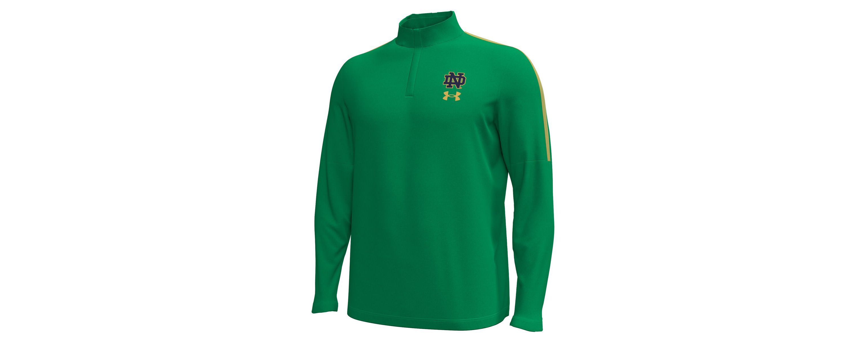NCAA Under Armour Kelly Notre Dame Fighting Irish Playoff Performance Quarter-Zip Jacket