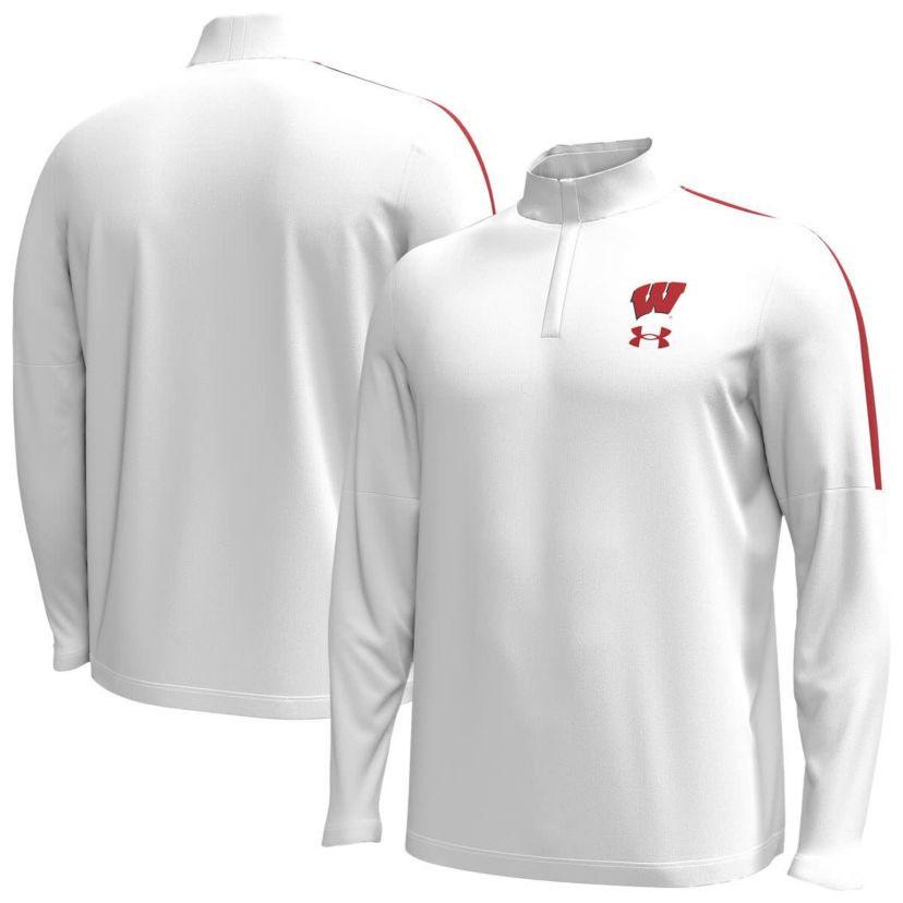 NCAA Under Armour Wisconsin Badgers Playoff Performance Quarter-Zip Jacket