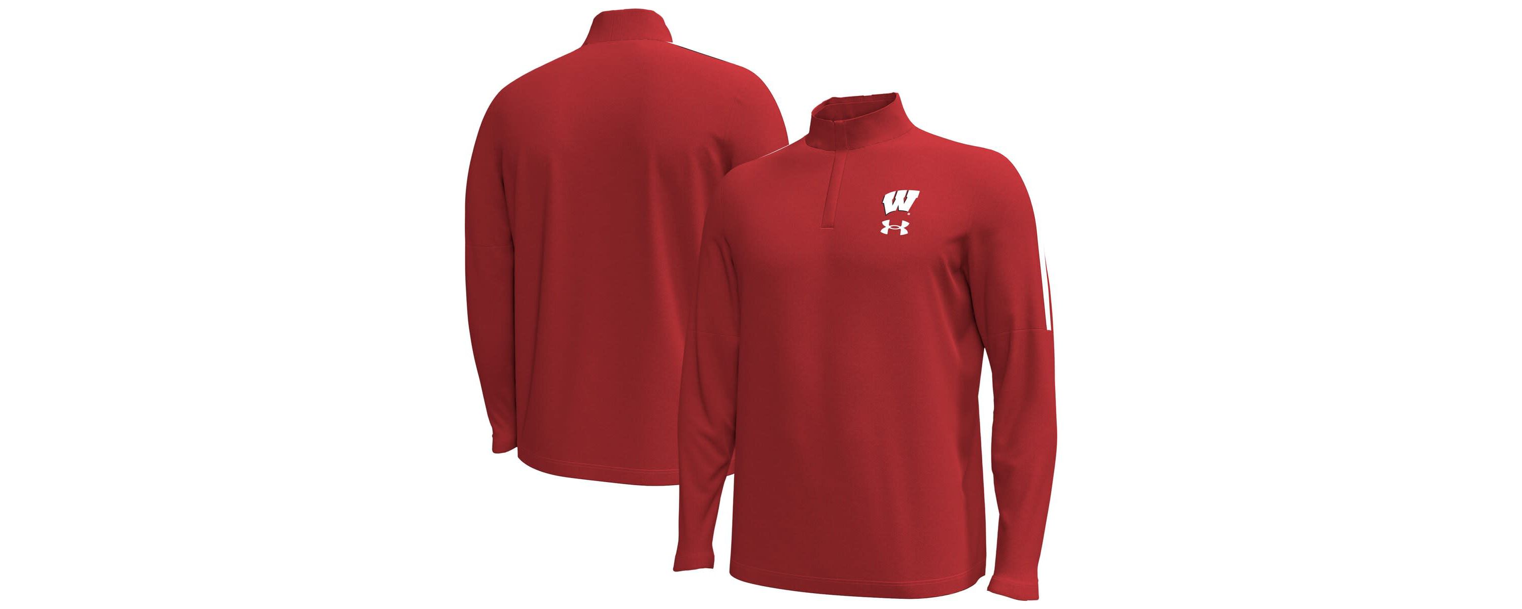 NCAA Under Armour Wisconsin Badgers Playoff Performance Quarter-Zip Jacket