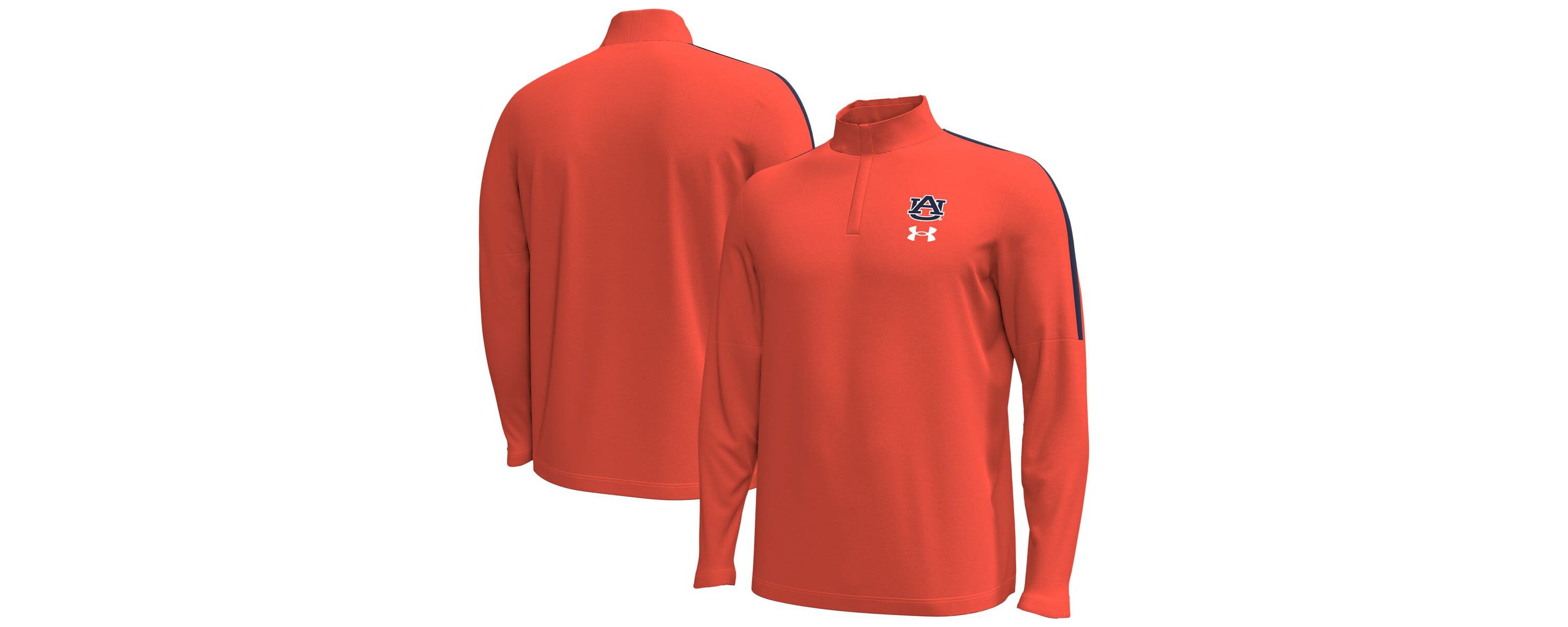 NCAA Under Armour Auburn Tigers Playoff Performance Quarter-Zip Jacket