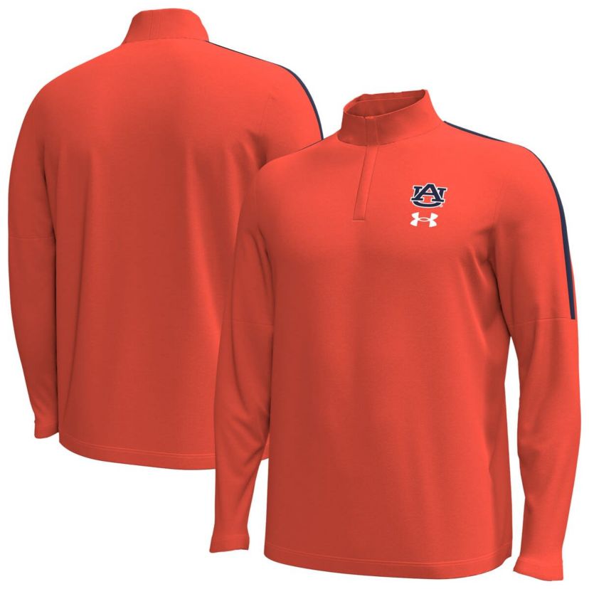 NCAA Under Armour Auburn Tigers Playoff Performance Quarter-Zip Jacket