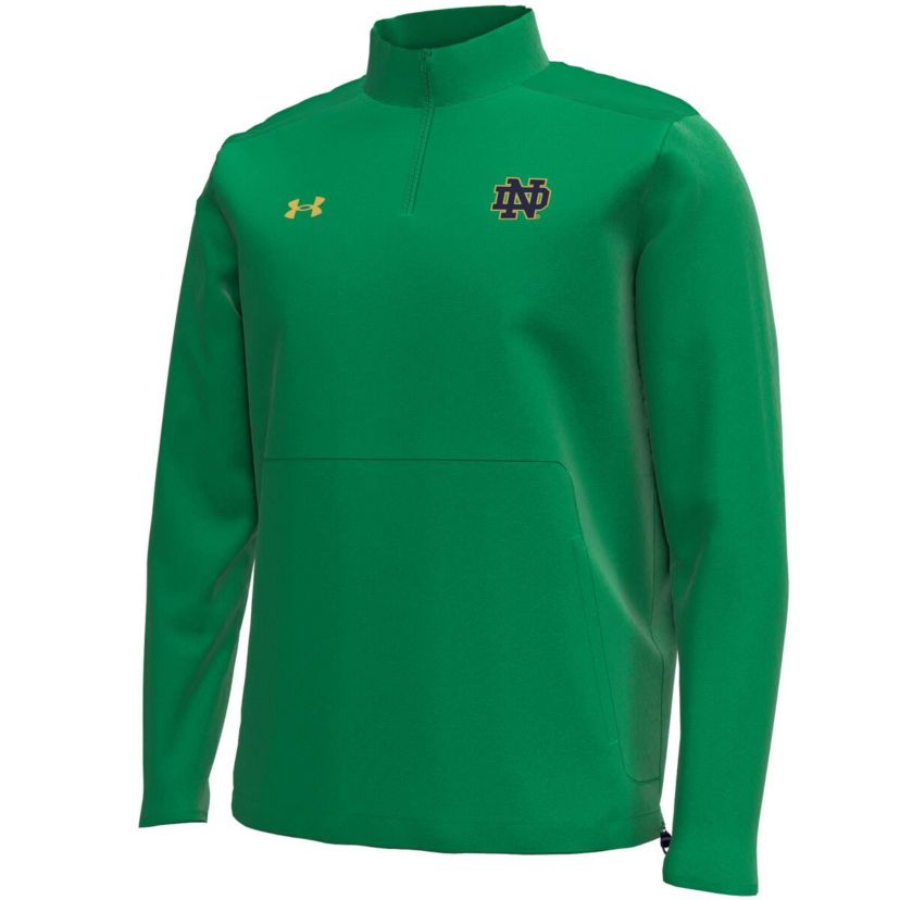 NCAA Under Armour Kelly Notre Dame Fighting Irish Motivate Quarter-Zip Performance Jacket