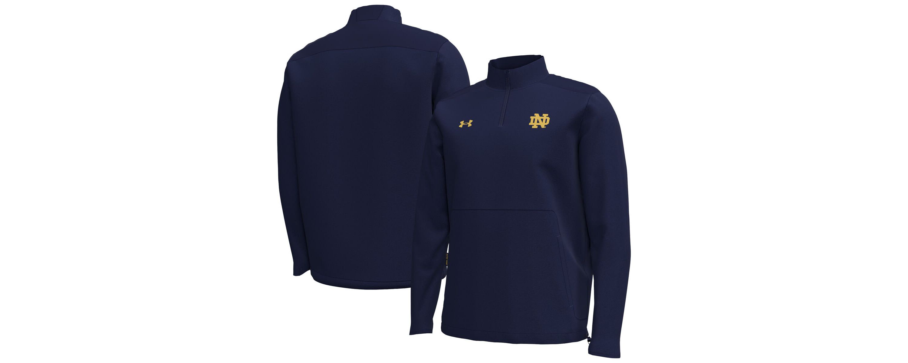 NCAA Under Armour Notre Dame Fighting Irish Motivate Quarter-Zip Performance Jacket