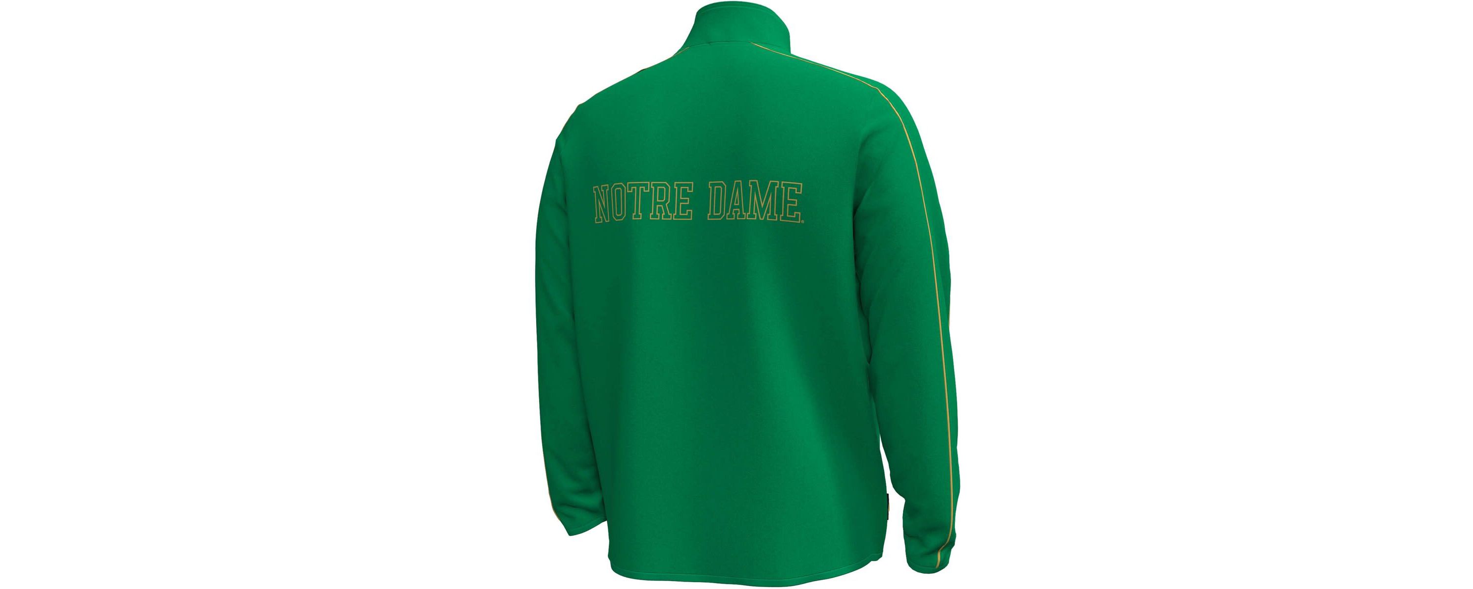 NCAA Under Armour Kelly Notre Dame Fighting Irish Command Quarter-Zip Sweatshirt