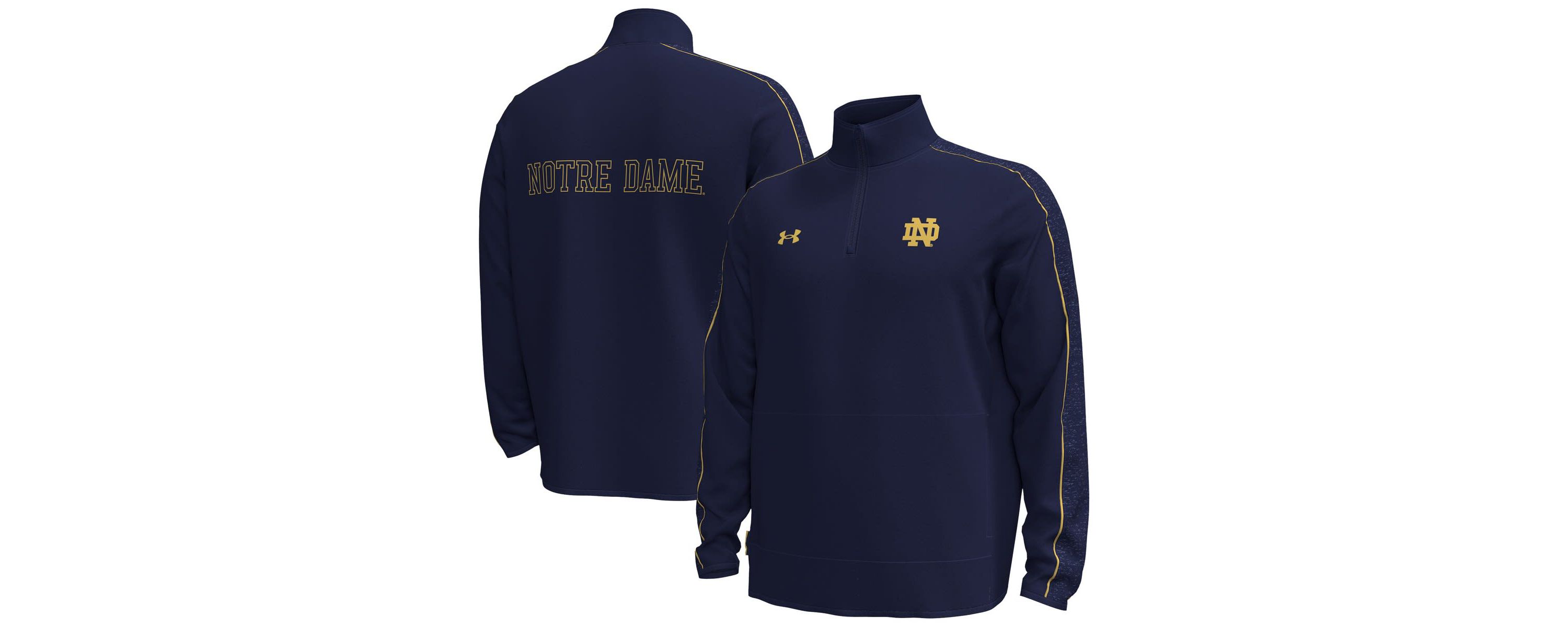 NCAA Under Armour Notre Dame Fighting Irish Command Quarter-Zip Sweatshirt