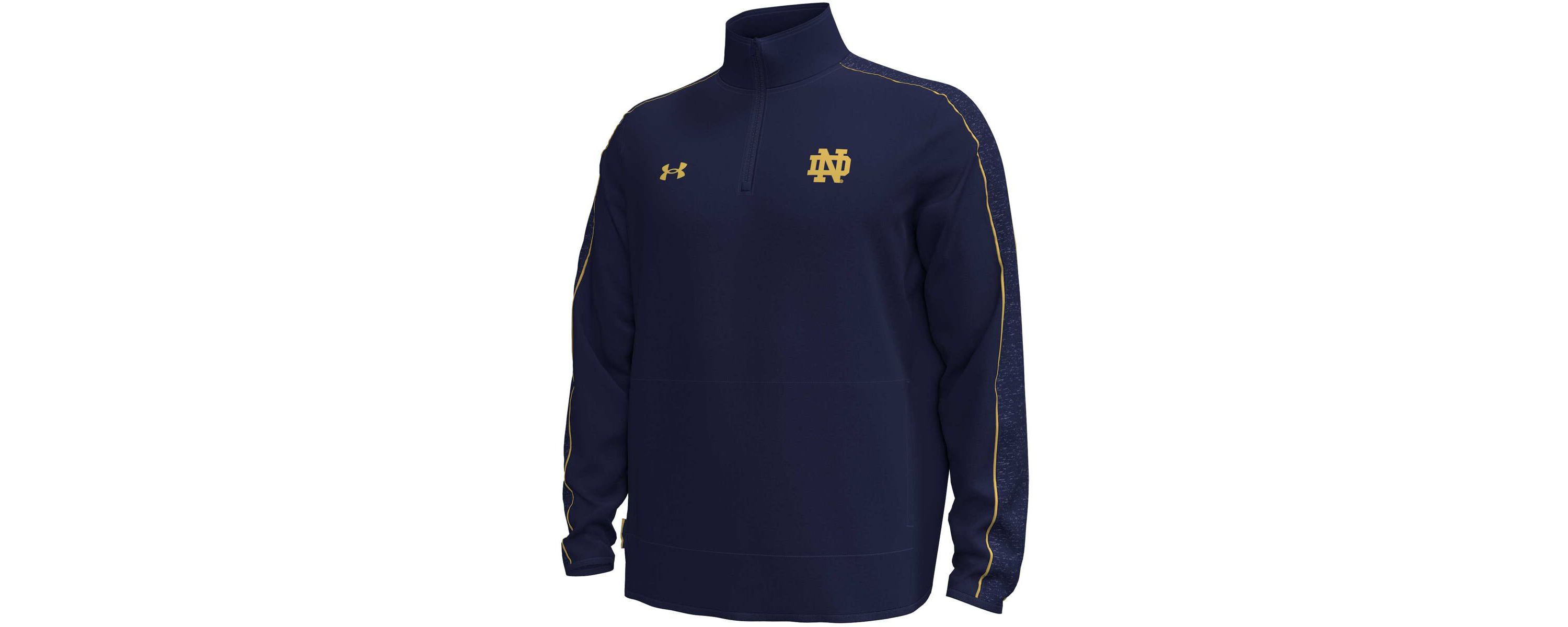 NCAA Under Armour Notre Dame Fighting Irish Command Quarter-Zip Sweatshirt