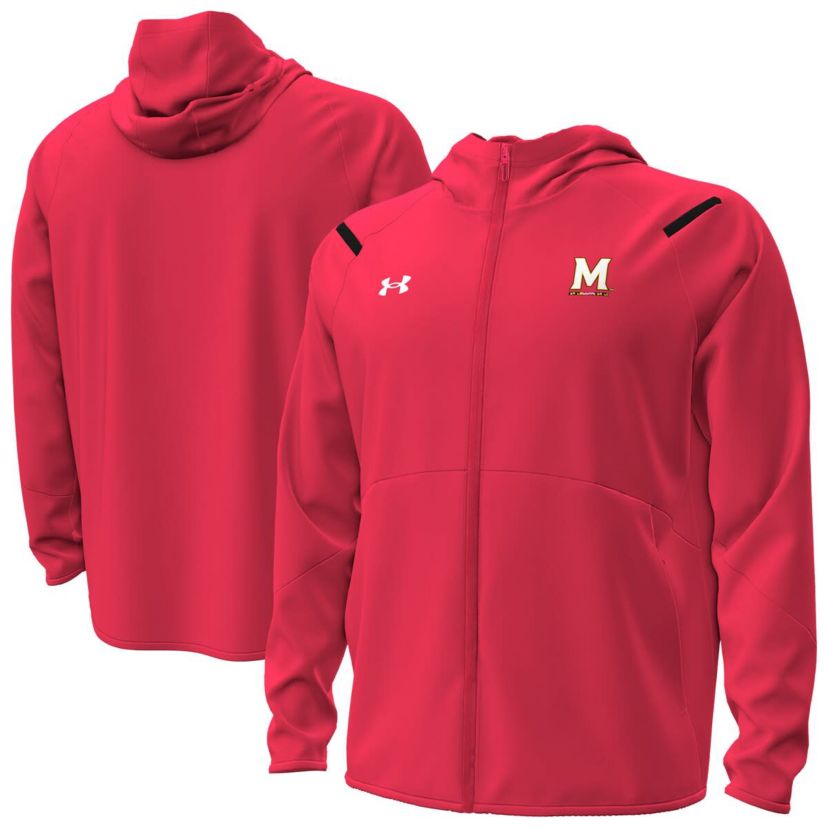 NCAA Under Armour Maryland Terrapins Unstoppable Performance Fleece Hoodie Half-Zip Jacket