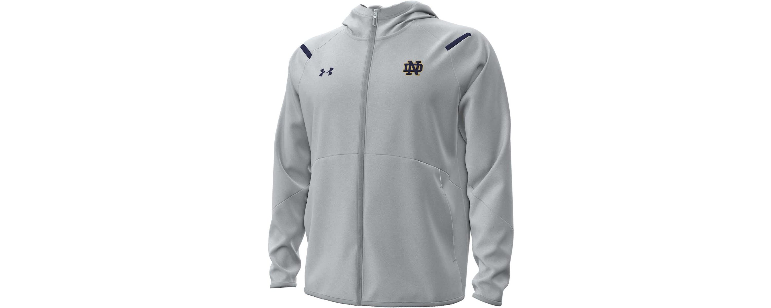 NCAA Under Armour Notre Dame Fighting Irish Unstoppable Performance Fleece Hoodie Half-Zip Jacket