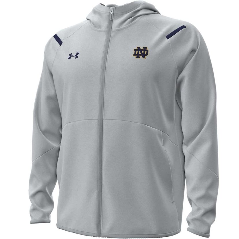 NCAA Under Armour Notre Dame Fighting Irish Unstoppable Performance Fleece Hoodie Half-Zip Jacket