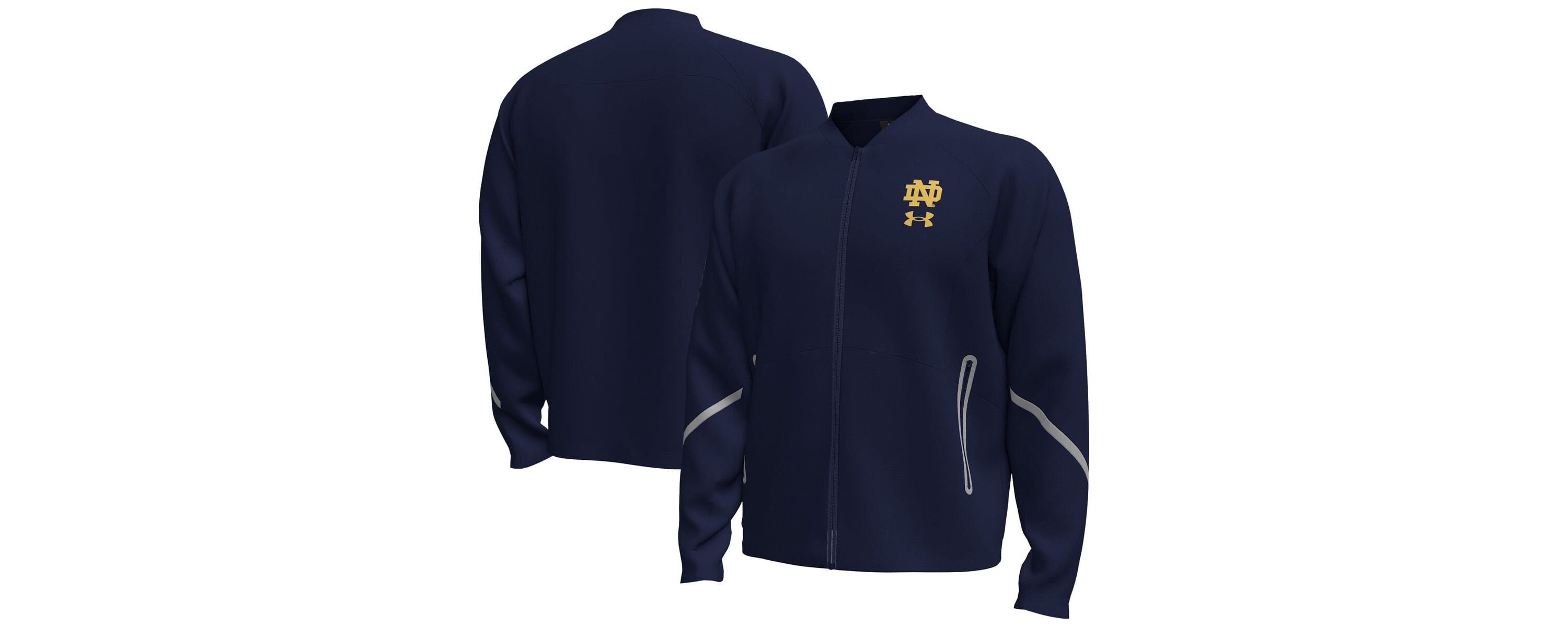 NCAA Under Armour Notre Dame Fighting Irish Unstoppable Full-Zip Bomber Jacket