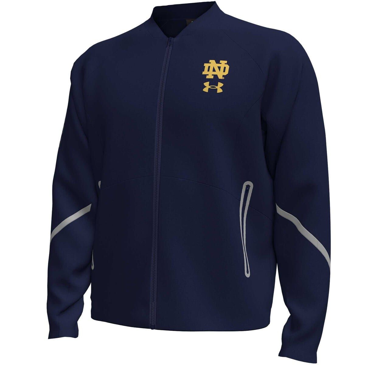 NCAA Under Armour Notre Dame Fighting Irish Unstoppable Full-Zip Bomber Jacket