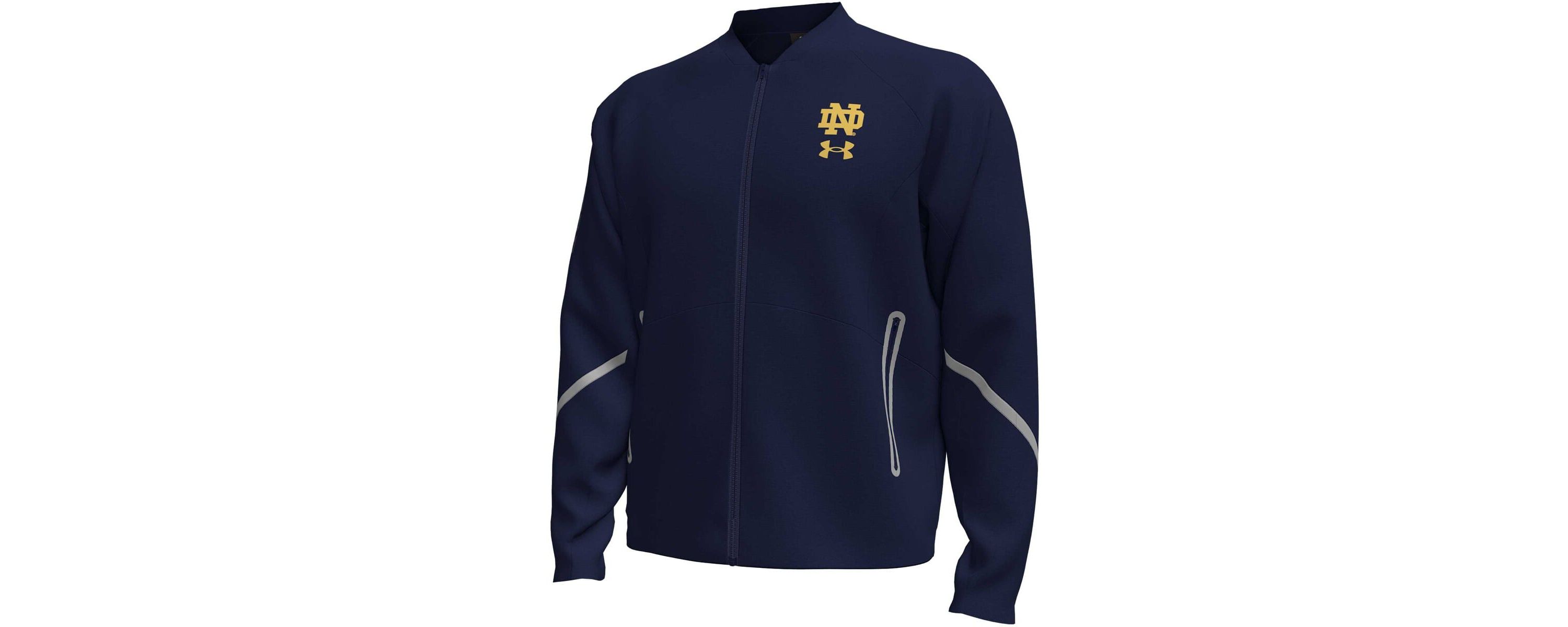NCAA Under Armour Notre Dame Fighting Irish Unstoppable Full-Zip Bomber Jacket