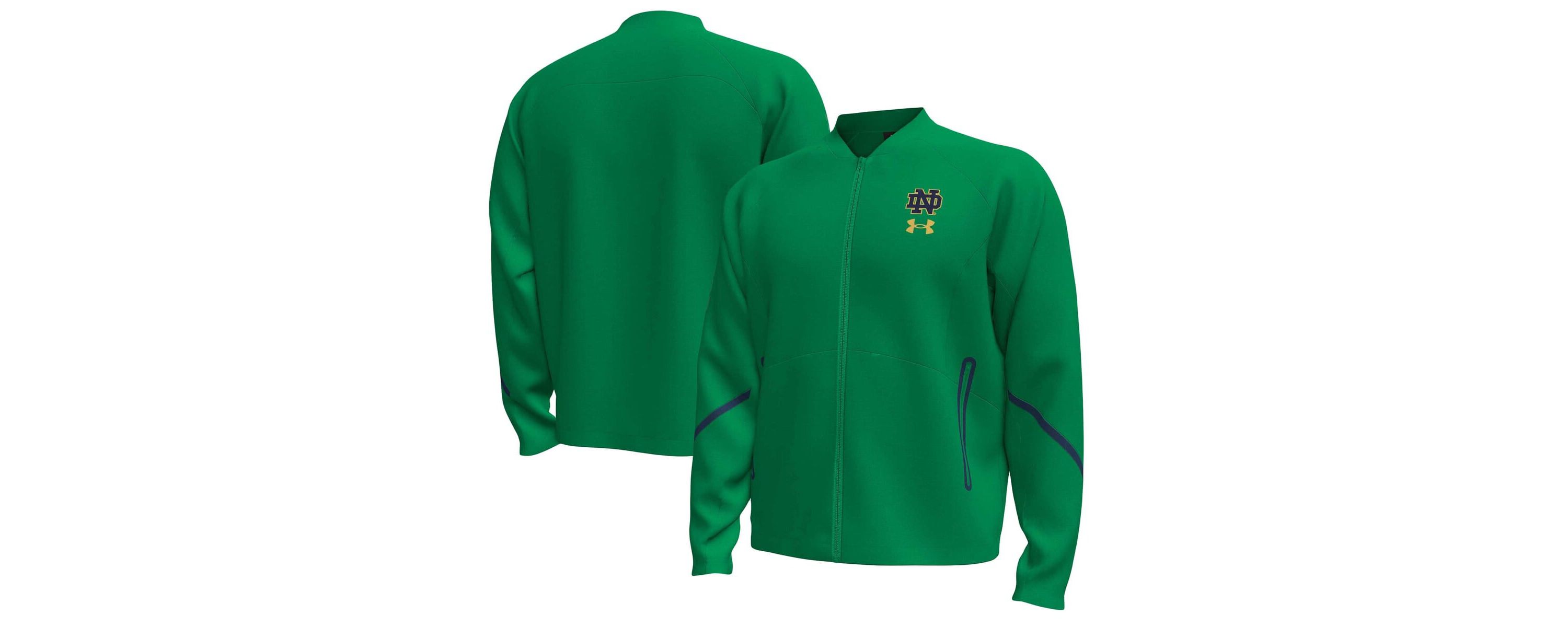 NCAA Under Armour Notre Dame Fighting Irish Unstoppable Full-Zip Bomber Jacket