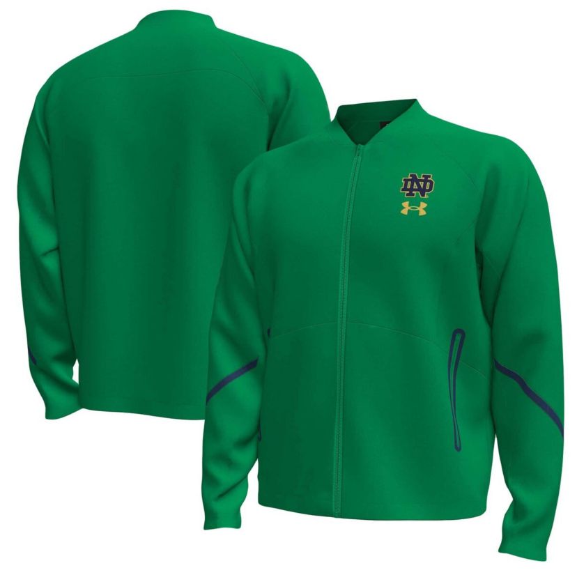 NCAA Under Armour Notre Dame Fighting Irish Unstoppable Full-Zip Bomber Jacket