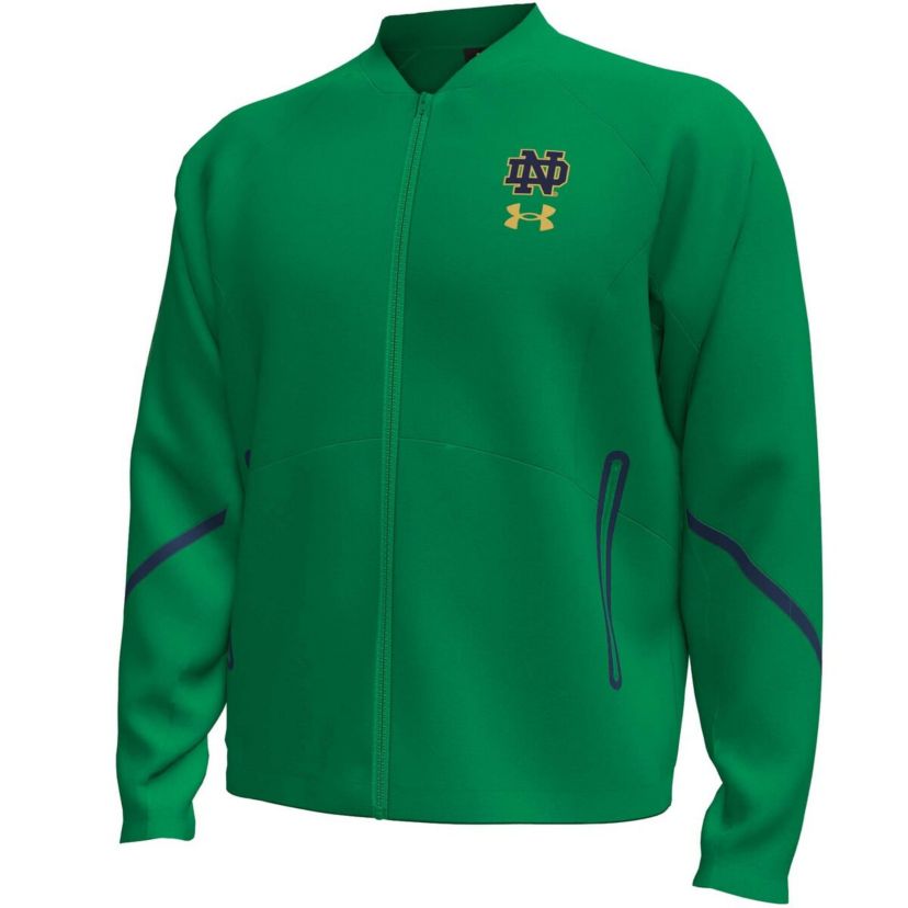 NCAA Under Armour Notre Dame Fighting Irish Unstoppable Full-Zip Bomber Jacket