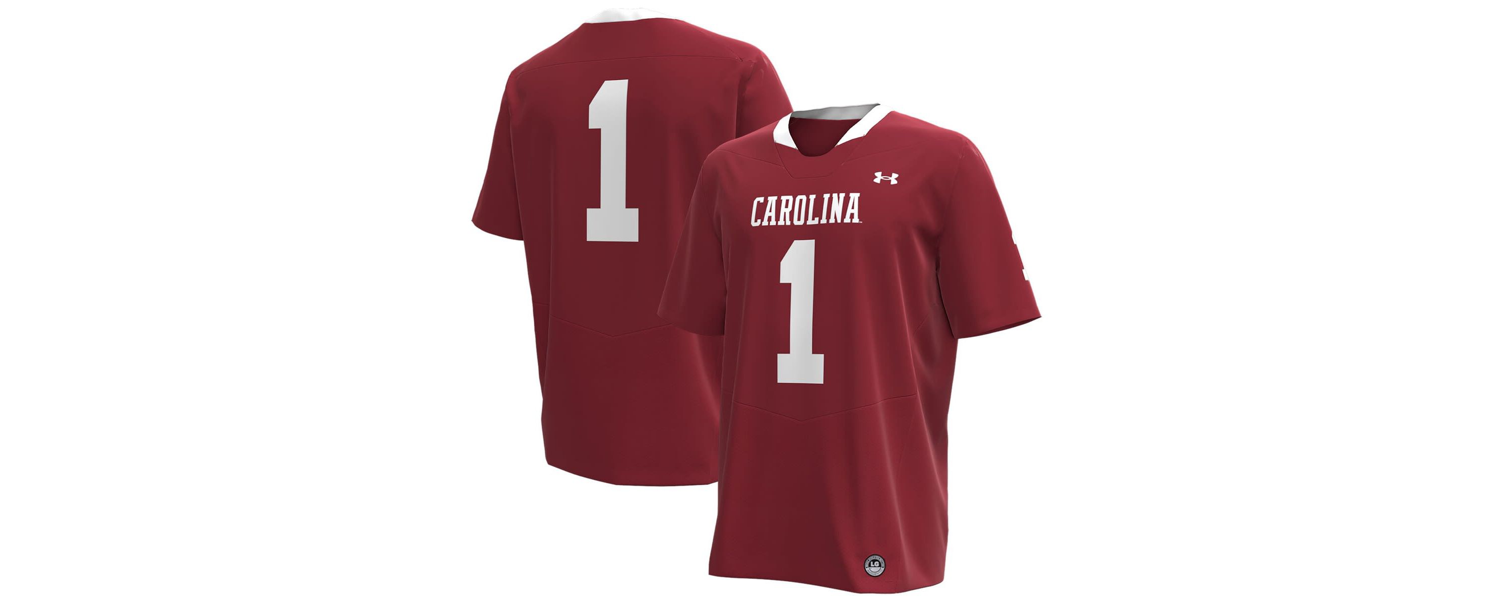 NCAA Under Armour #1 South Carolina Gamecocks Throwback Replica Jersey