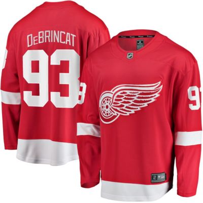 Men's NHL Fanatics Alex DeBrincat Detroit Wings Home Breakaway Jersey, Red, 2XL