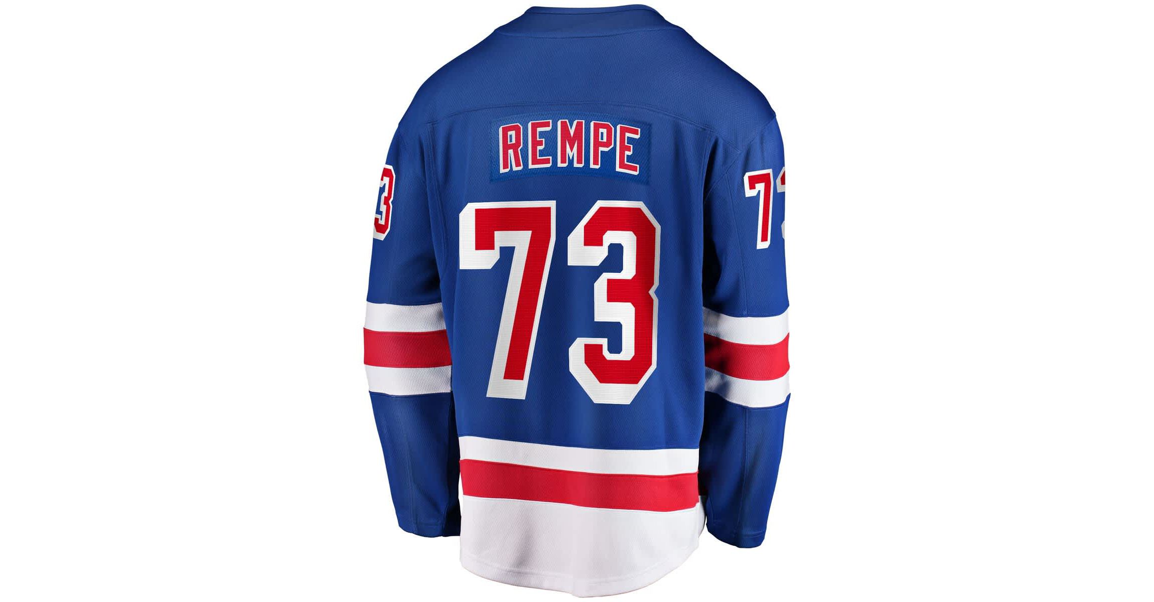 NHL Fanatics Matt Rempe New York Rangers Home Breakaway Jersey