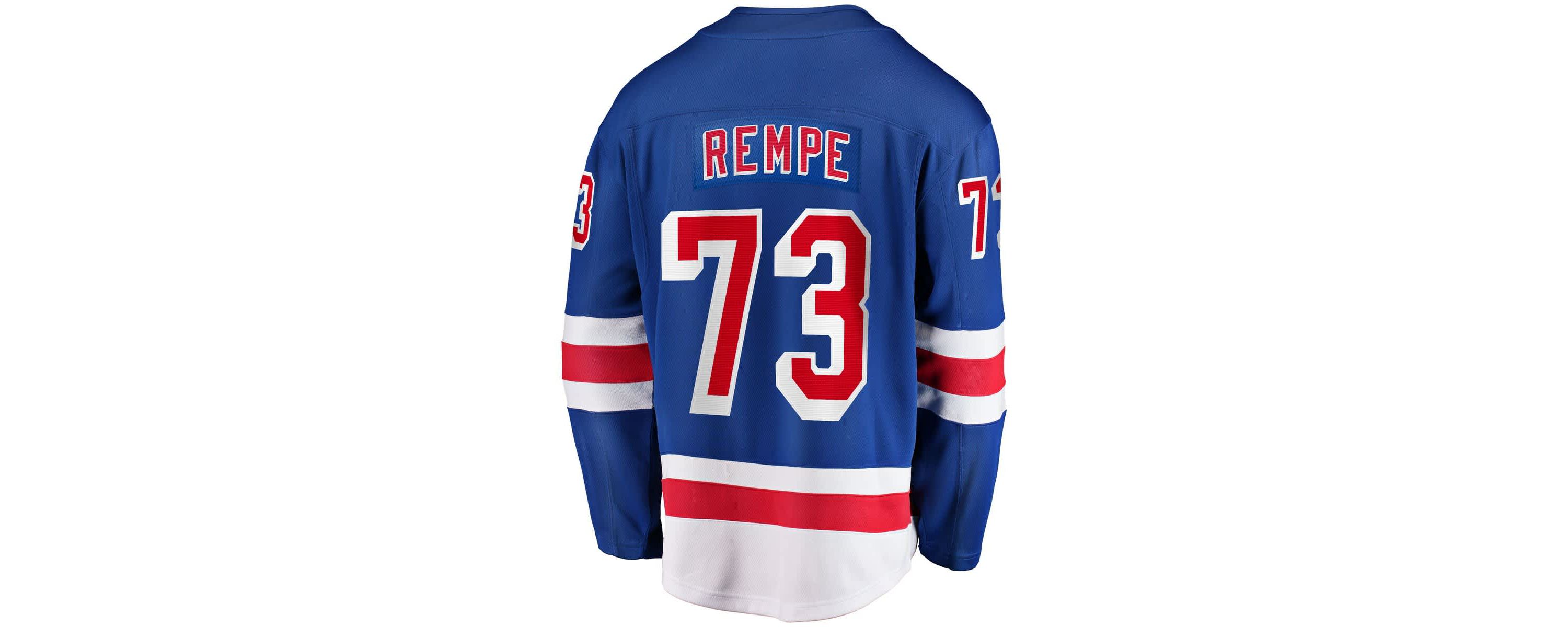 NHL Fanatics Matt Rempe New York Rangers Home Breakaway Jersey