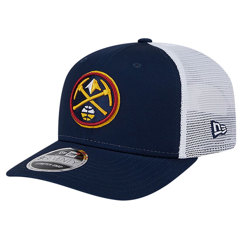 NBA Navy/White Denver Nuggets Trucker 9SEVENTY Stretch-Snap Hat