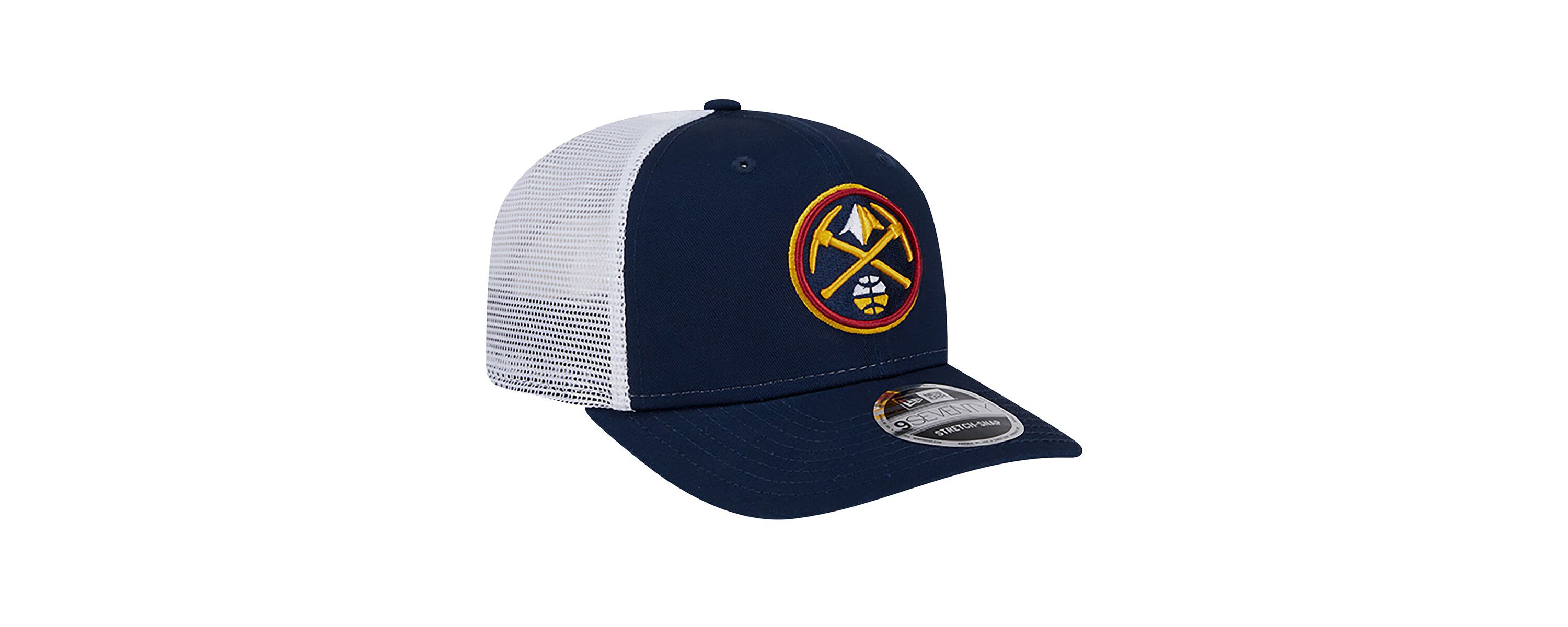 NBA Navy/White Denver Nuggets Trucker 9SEVENTY Stretch-Snap Hat
