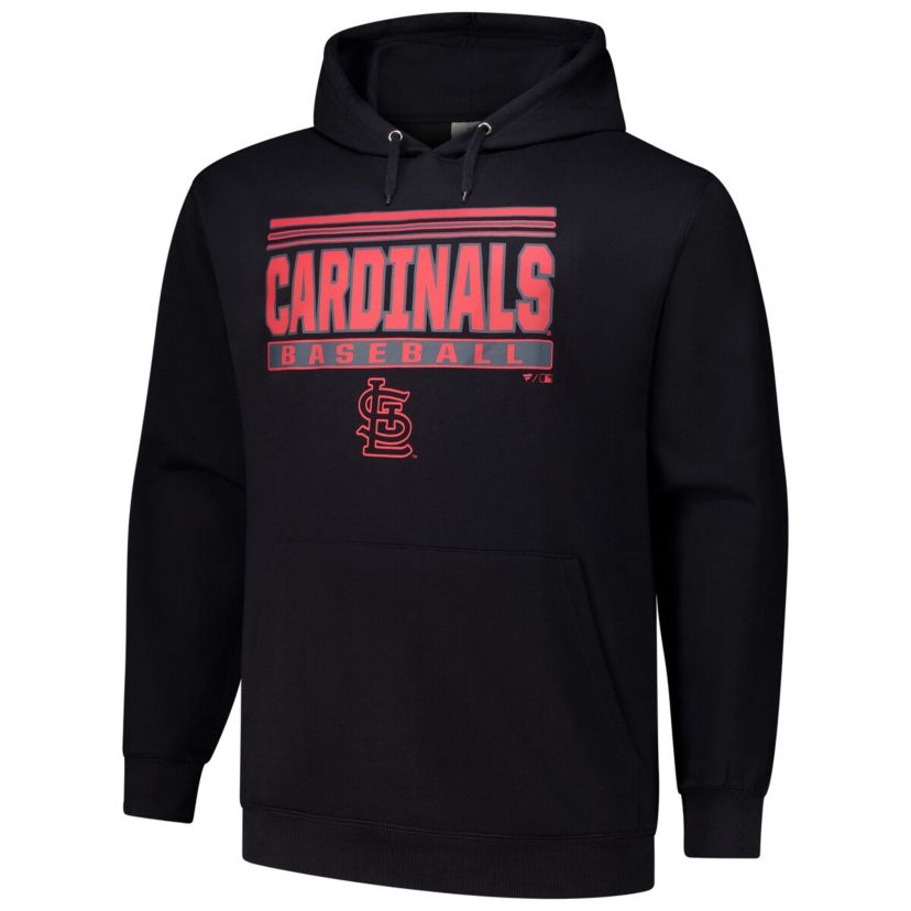 MLB St. Louis Cardinals Stack Fleece Pullover Hoodie