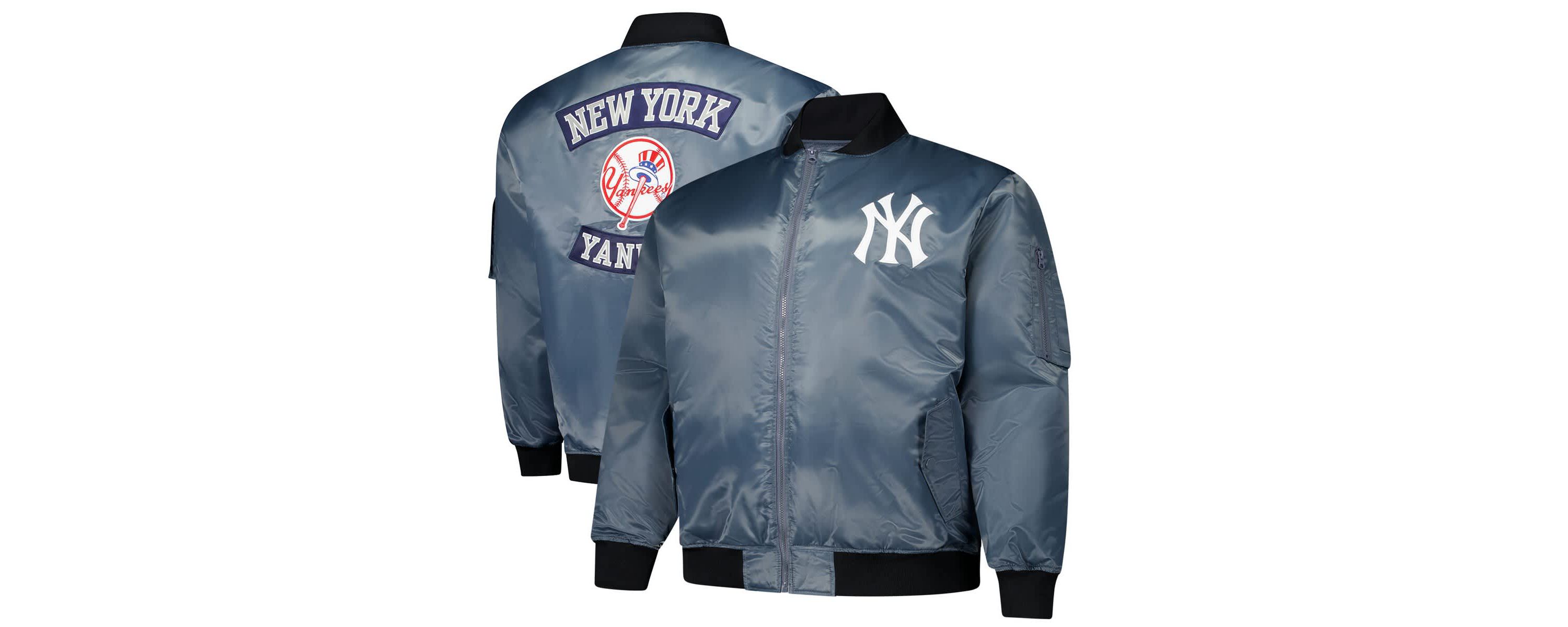 MLB New York Yankees Big & Tall Full-Zip Bomber Jacket
