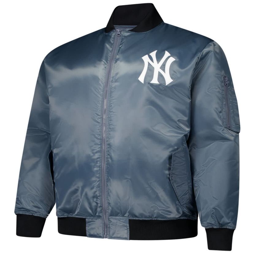 MLB New York Yankees Big & Tall Full-Zip Bomber Jacket