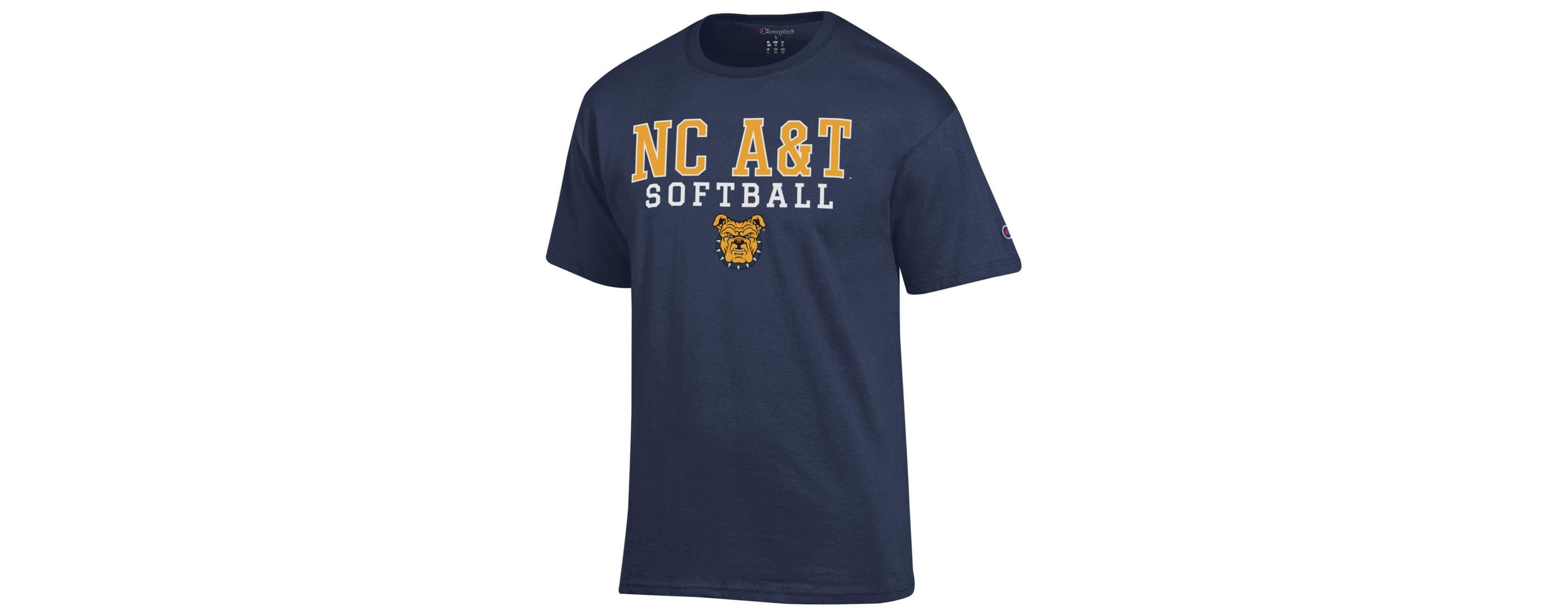 NC A&T Aggies NCAA North Carolina A&T Aggies Stack Logo Softball Powerblend T-Shirt