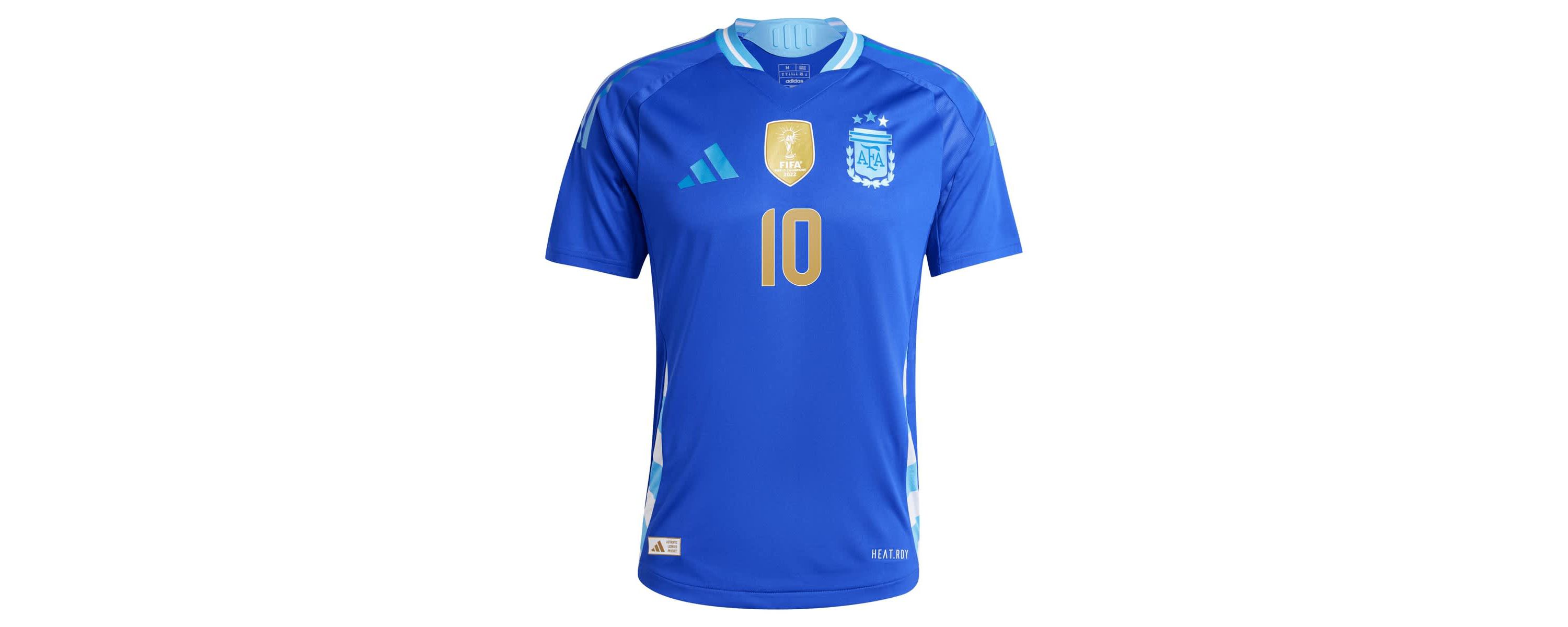 Soccer National Teams Lionel Messi Argentina National Team 2024 Away Authentic Player Jersey