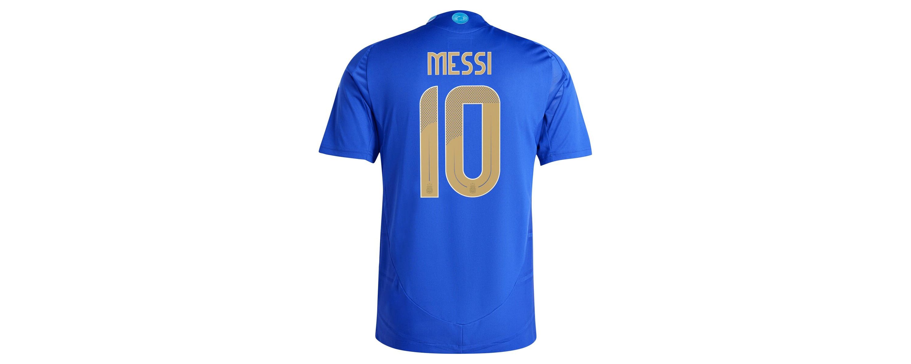 Soccer National Teams Lionel Messi Argentina National Team 2024 Away Authentic Player Jersey