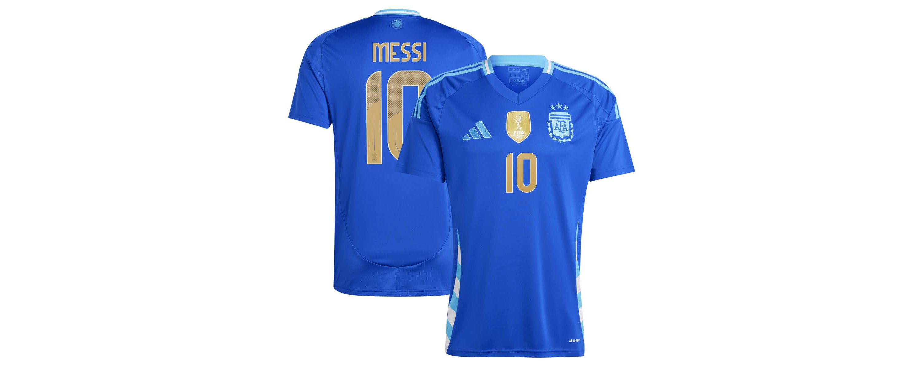 Soccer National Teams Lionel Messi Argentina National Team 2024 Away Replica Player Jersey