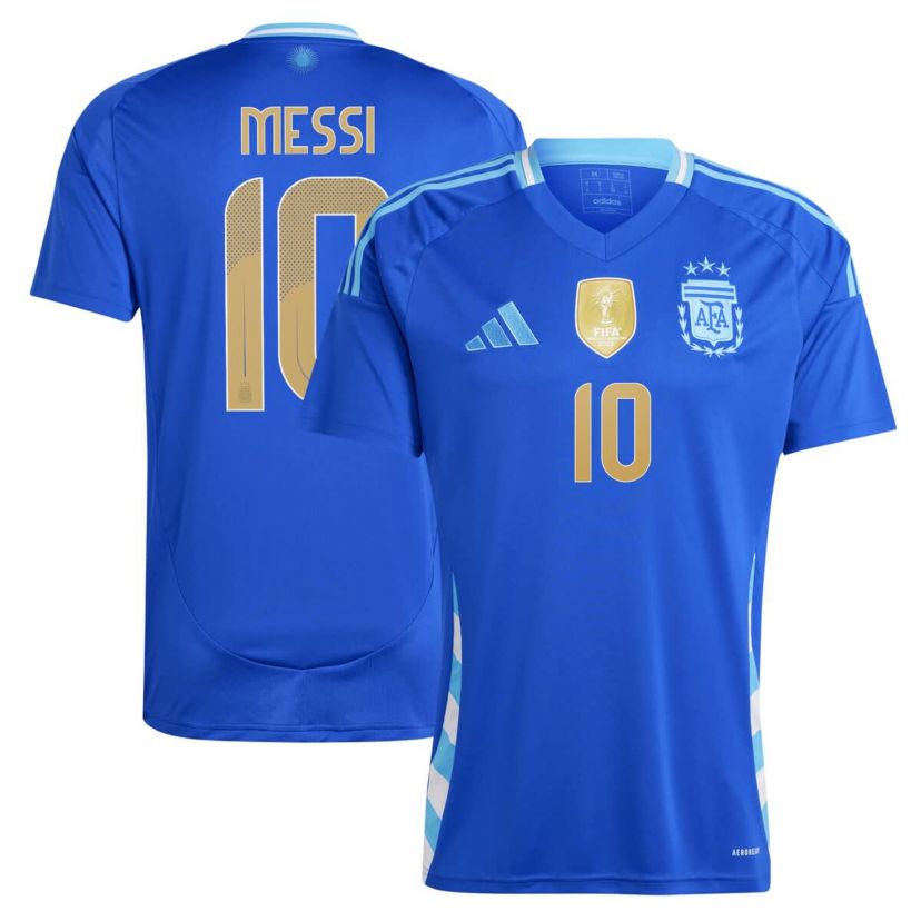 Soccer National Teams Lionel Messi Argentina National Team 2024 Away Replica Player Jersey