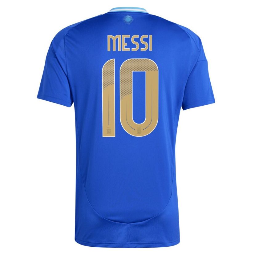 Soccer National Teams Lionel Messi Argentina National Team 2024 Away Replica Player Jersey